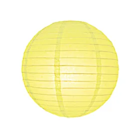 12 Inch Yellow Round Lantern with LED light / no led light