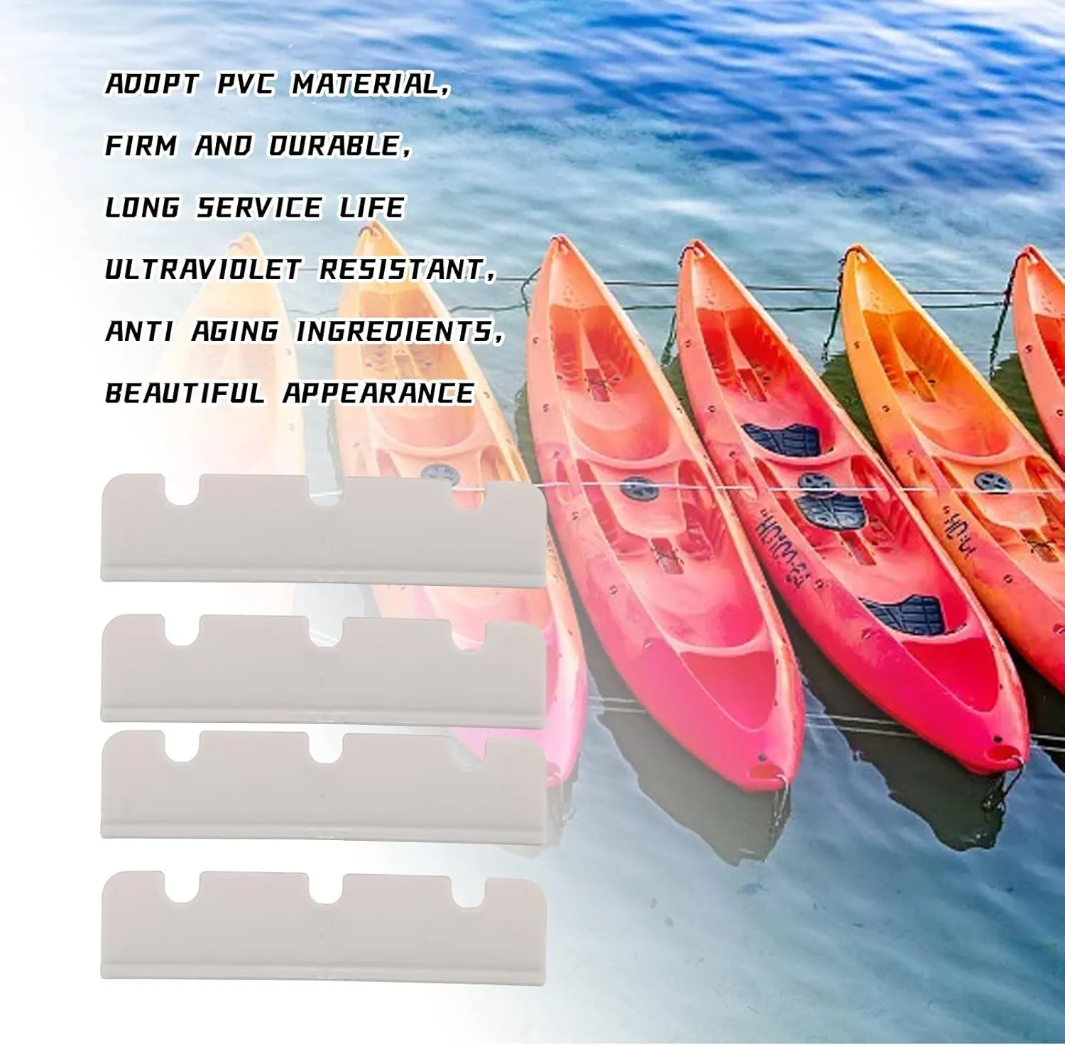 4Pcs PVC Inflatable Boat Seat Hook Clips Brackets Mountings for Inflatable Rubber Dinghy Raft Yacht Kayak Rowing Boat Accessories