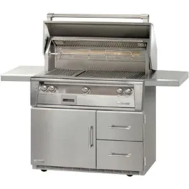 Alfresco ALXE 42" FS NG Grill On Refrigerated Cart With Rotisserie