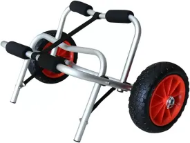 Aluminium Boat Small Trailer Inflatable Boat Trailer Portable Rubber Raft Beach Trolley