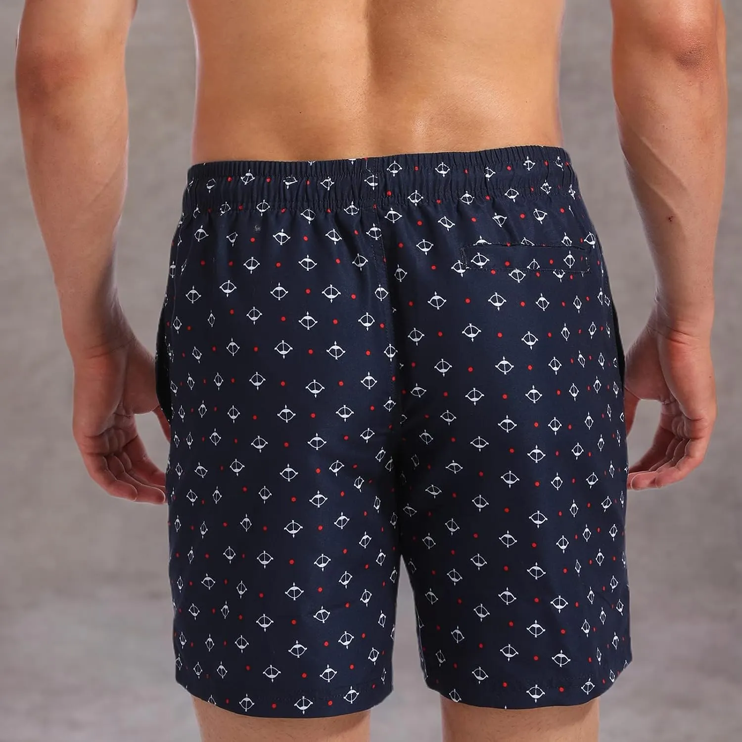 Biwisy Mens Swim Trunks Quick Dry Swim Shorts with Mesh Lining Funny Beach Shorts