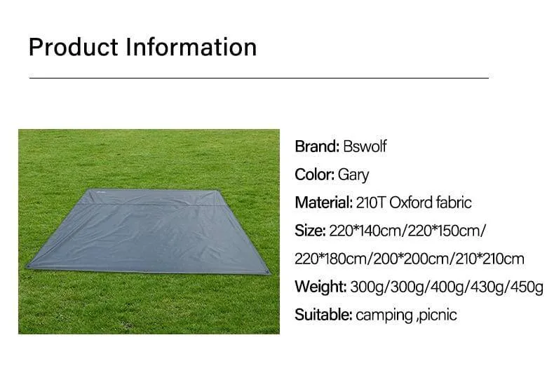 BSWolf Camping Mat Waterproof