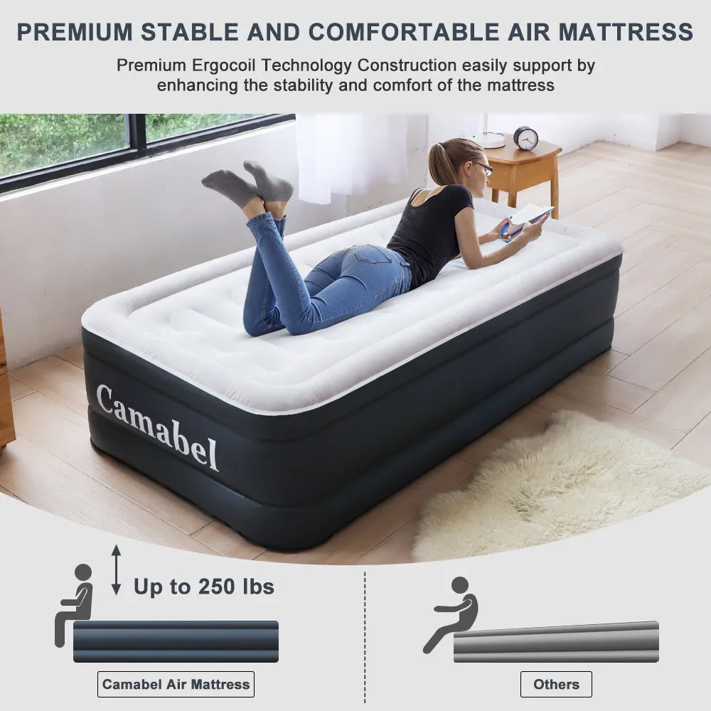 Camabel Air Mattresses with Built-in Electric Pump 18 Inch