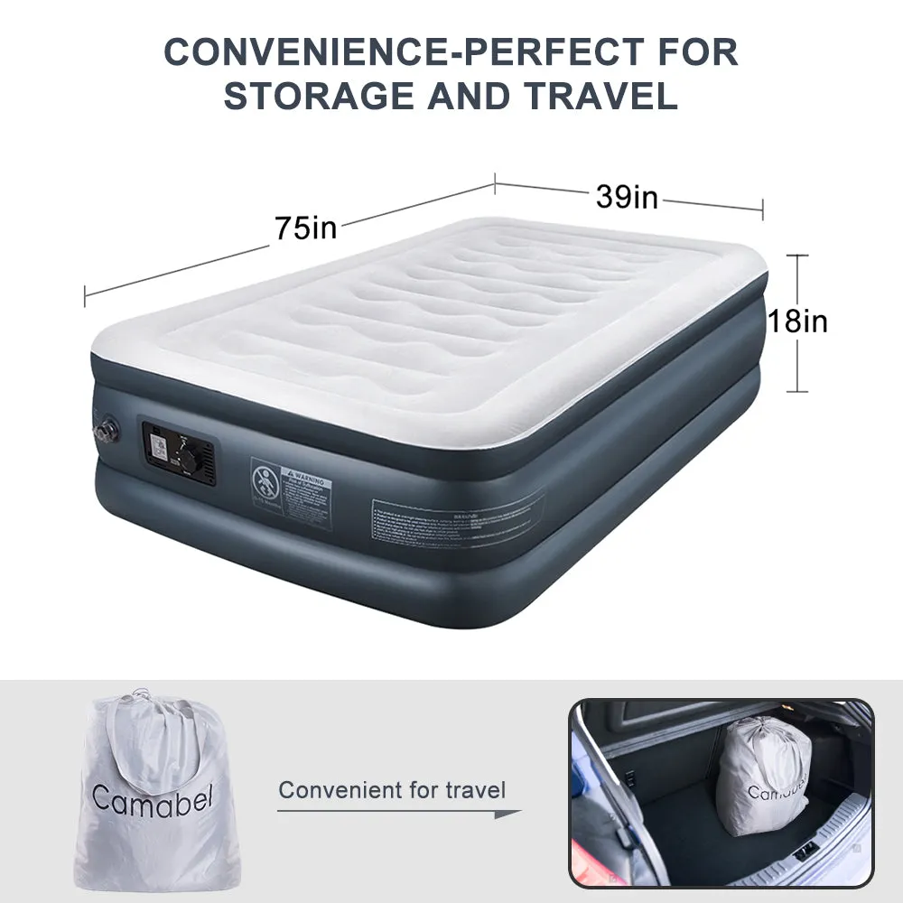 Camabel Air Mattresses with Built-in Electric Pump 18 Inch