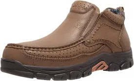 CAMEL CROWN Mens Slip On Loafer Mid-top Leather Casual Walking Shoes Comfortable for Work Office Dress Outdoor