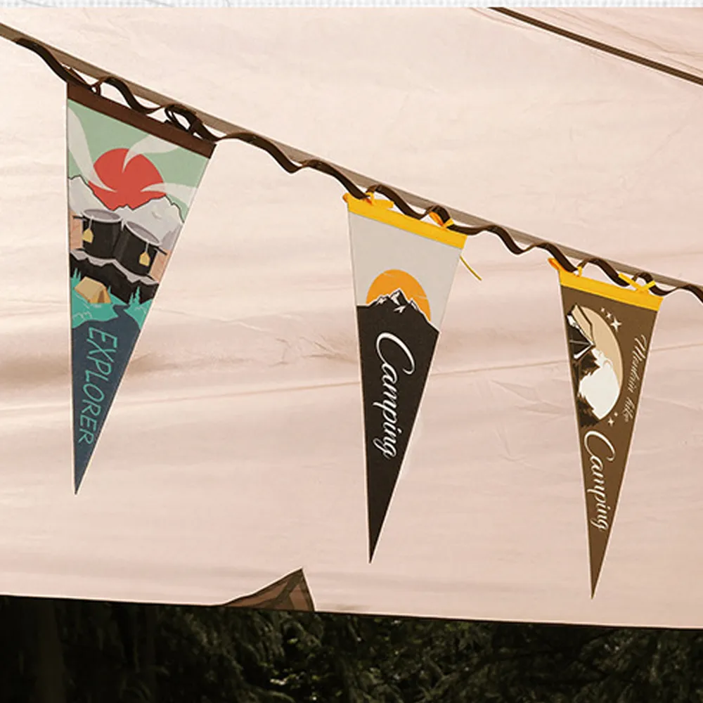 Camp Leader Camping Hanging Flag - Cup Toast