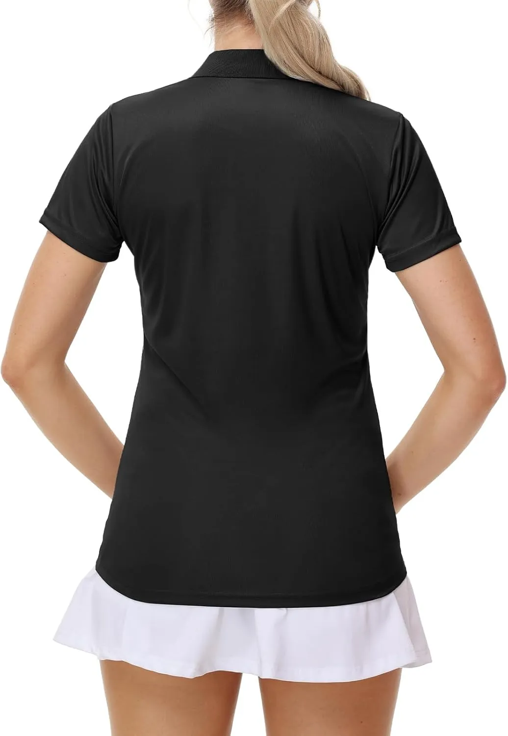 Corna Women's Golf Polo Shirts Collared Short Sleeve Tennis Tops Dry Fit Moisture Wicking Sun Protection T-Shirt UPF 50