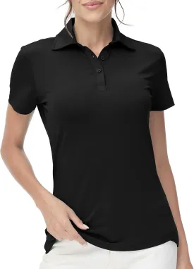 Corna Women's Golf Polo Shirts Collared Short Sleeve Tennis Tops Dry Fit Moisture Wicking Sun Protection T-Shirt UPF 50  Corna Women's Golf Polo Shirts Collared Short Sleeve Tennis Tops Dry Fit Moisture Wicking Sun Protection T-Shirt UPF 50