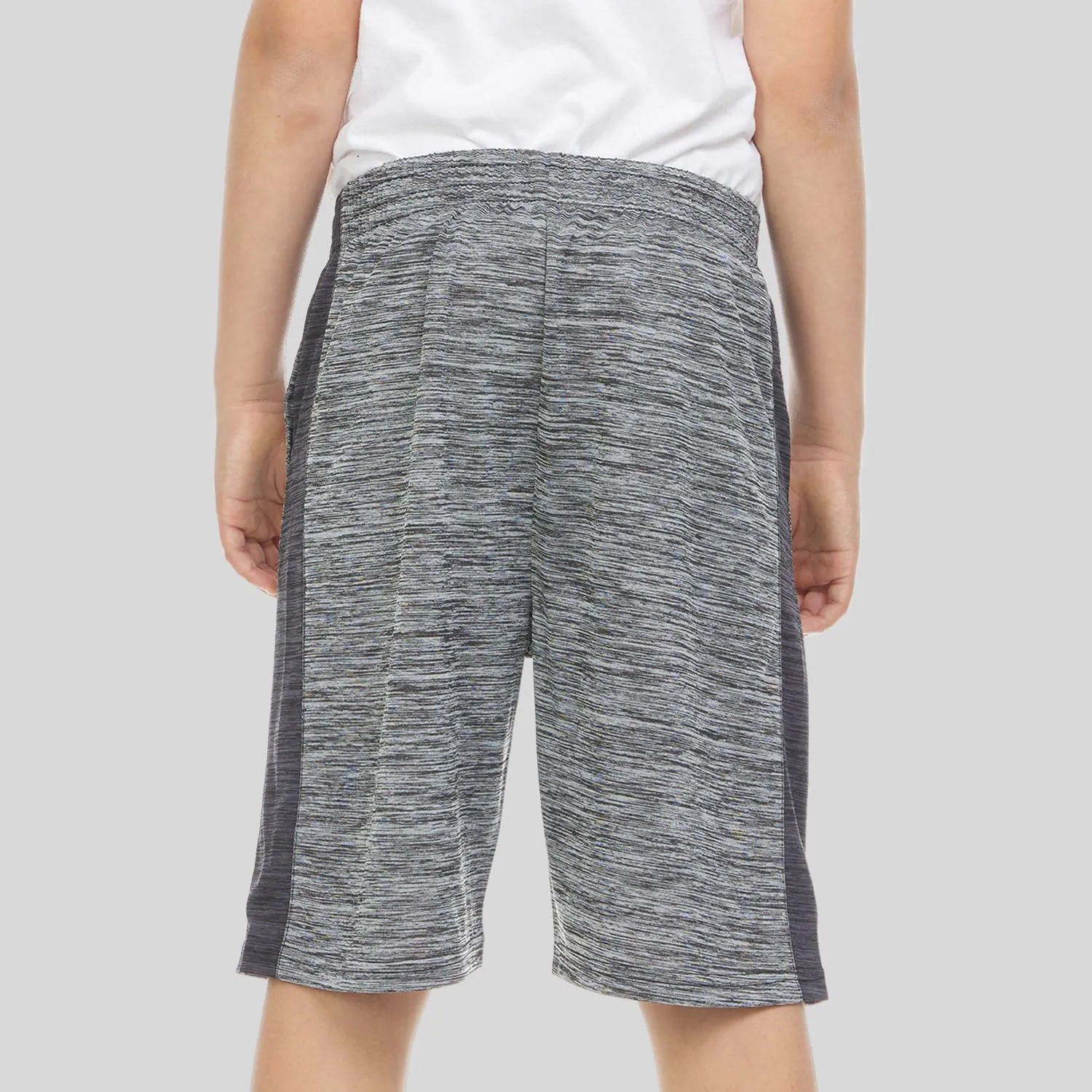 Essential Elements Boys 5-Pack Active Athletic Performance Basketball Shorts with Pockets
