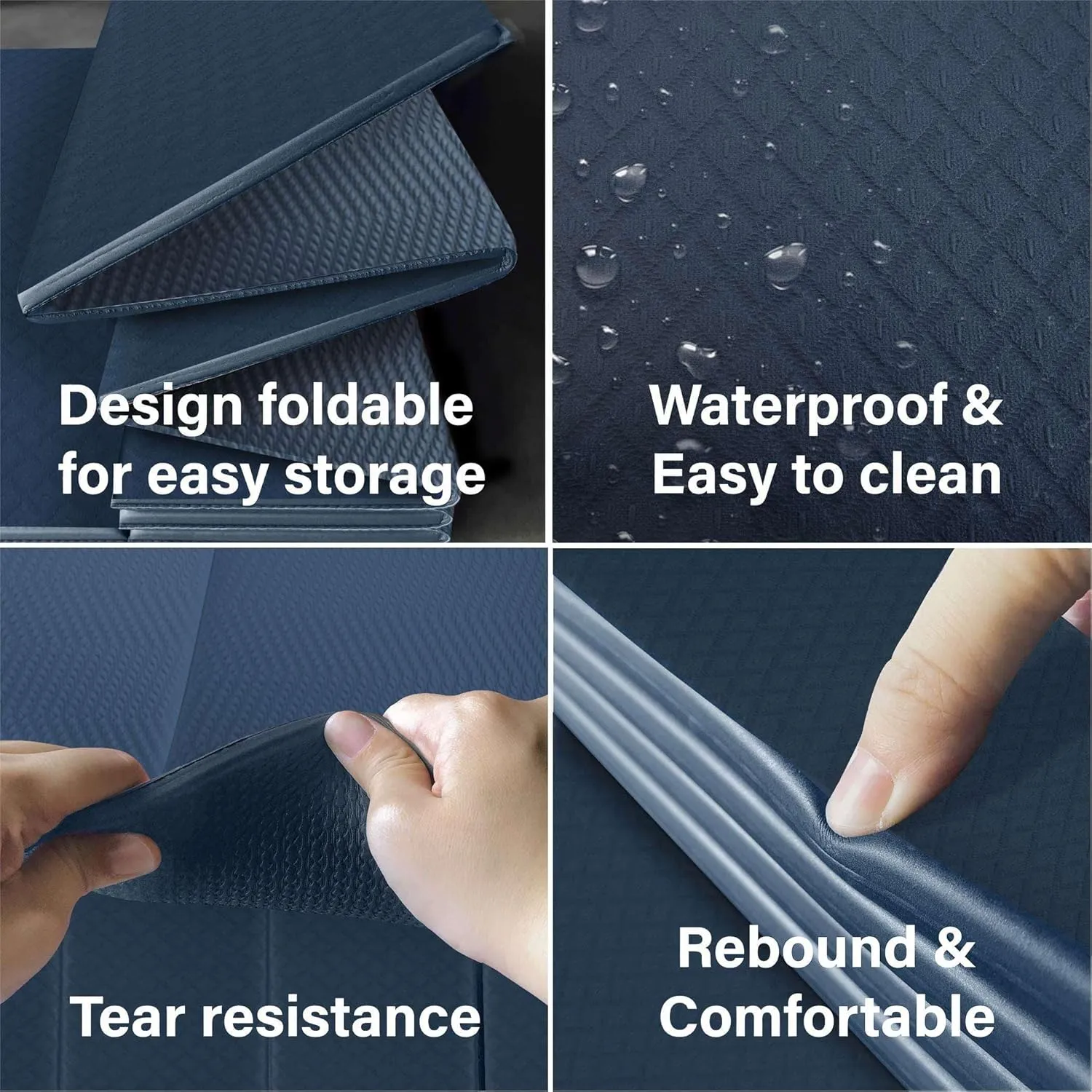 Foldable Yoga Exercise Mat  Lightweight, Anti-Slip, and Easy to Store for Yoga, Pilates, Home Workouts, and Floor Exercises