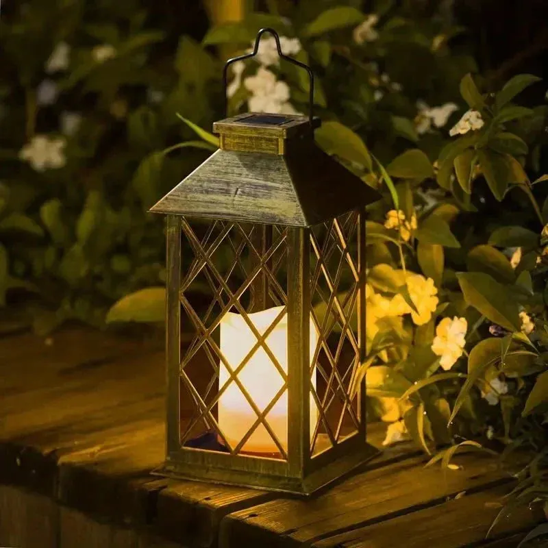 Garden Lantern Decorative Light for Outdoor Patio and Home Ambiance