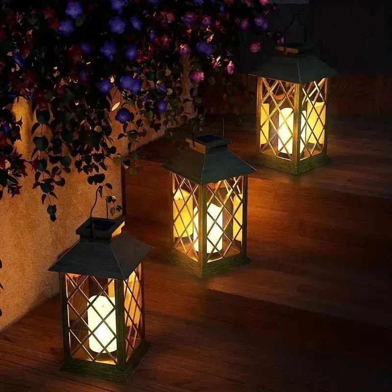 Garden Lantern Decorative Light for Outdoor Patio and Home Ambiance