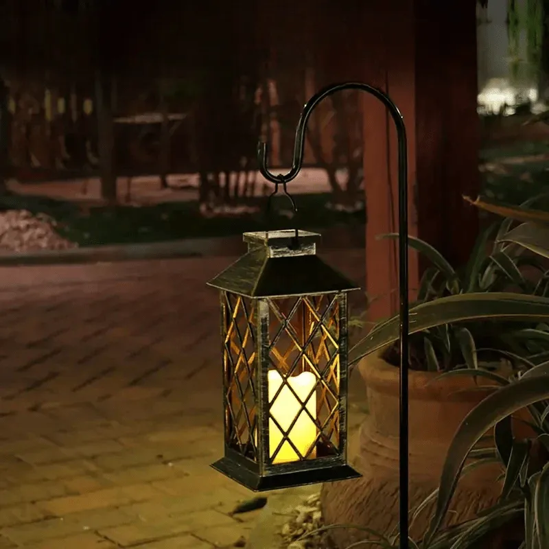 Garden Lantern Decorative Light for Outdoor Patio and Home Ambiance