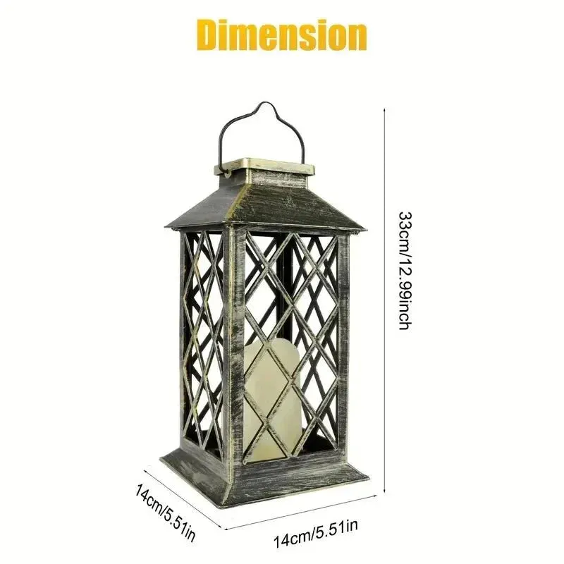 Garden Lantern Decorative Light for Outdoor Patio and Home Ambiance