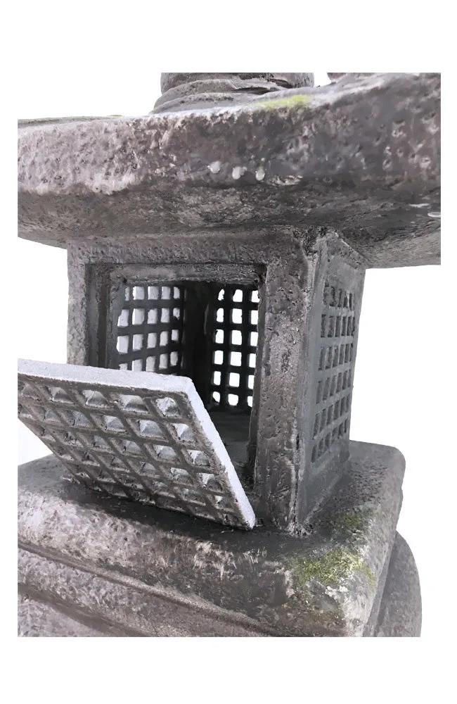 Grey Stone Pagoda Lantern - 26 Inch