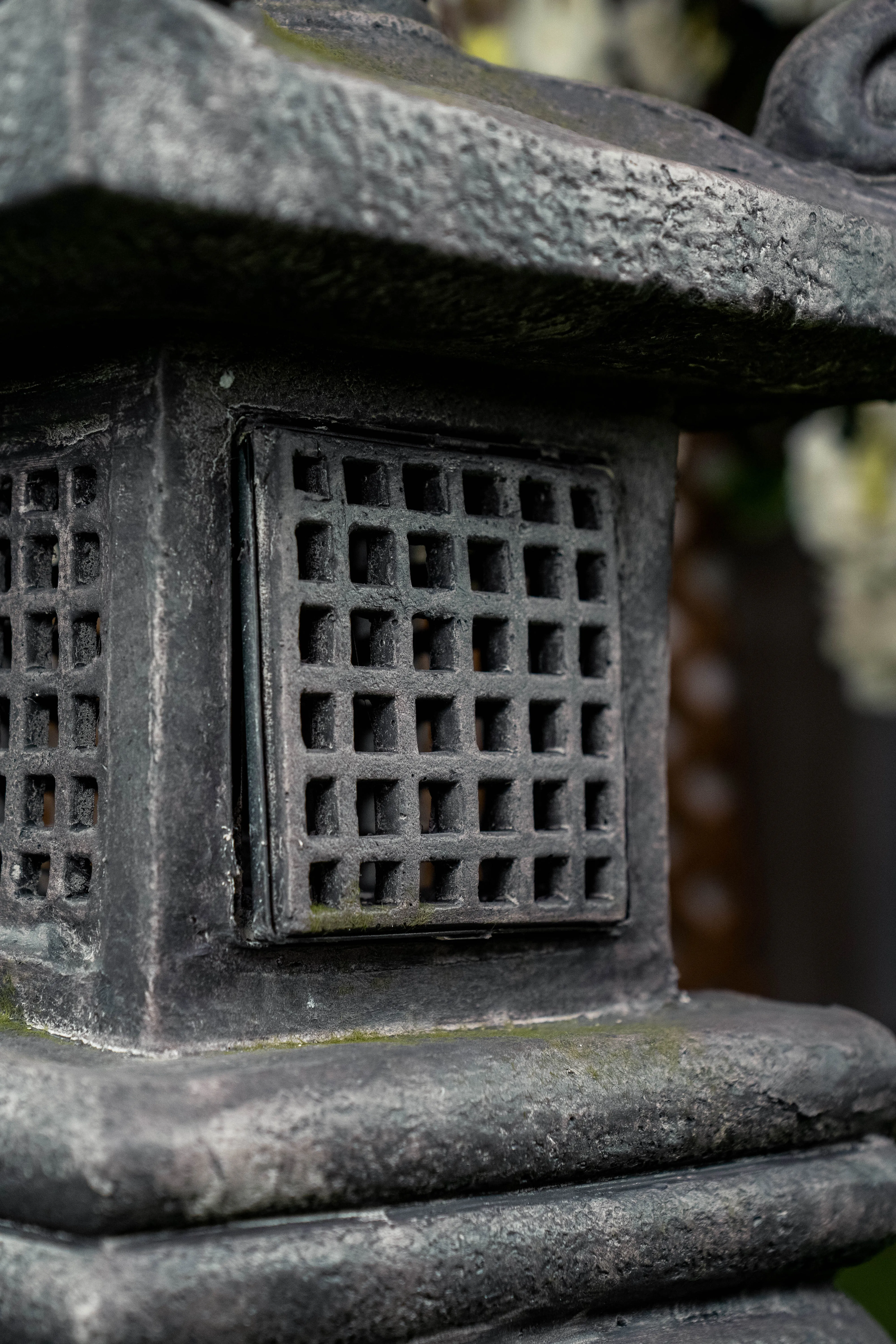 Grey Stone Pagoda Lantern - 26 Inch