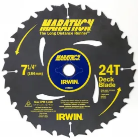 Irwin Industrial Tool 7-.25in. 24 T Marathon Portable Corded Circular