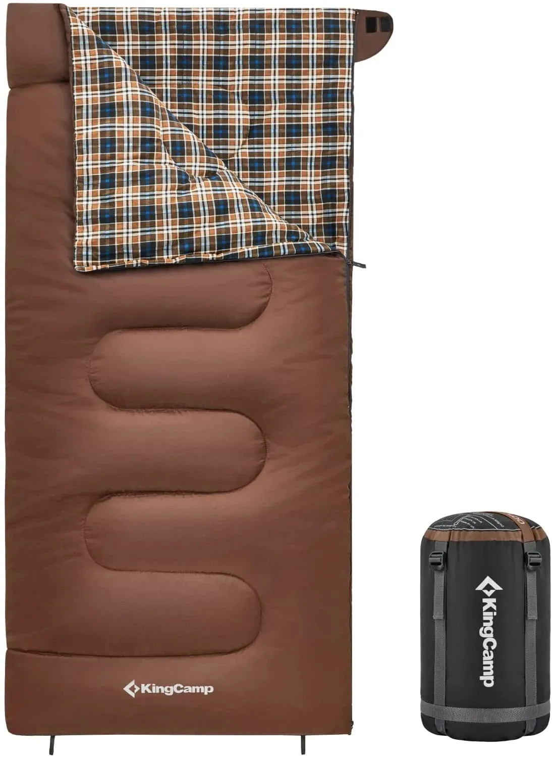 Kingcamp Camping Sleeping Bag - Cotton Flannel