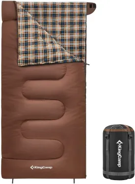 Kingcamp Camping Sleeping Bag - Cotton Flannel