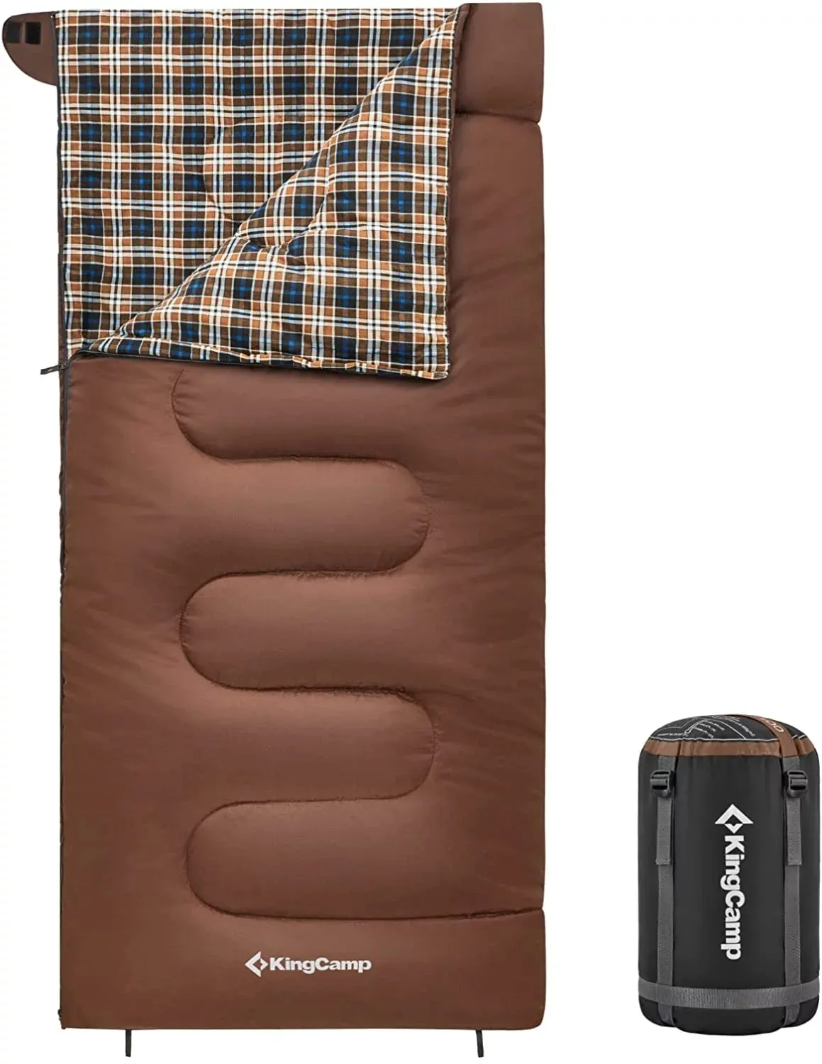 Kingcamp Camping Sleeping Bag - Cotton Flannel