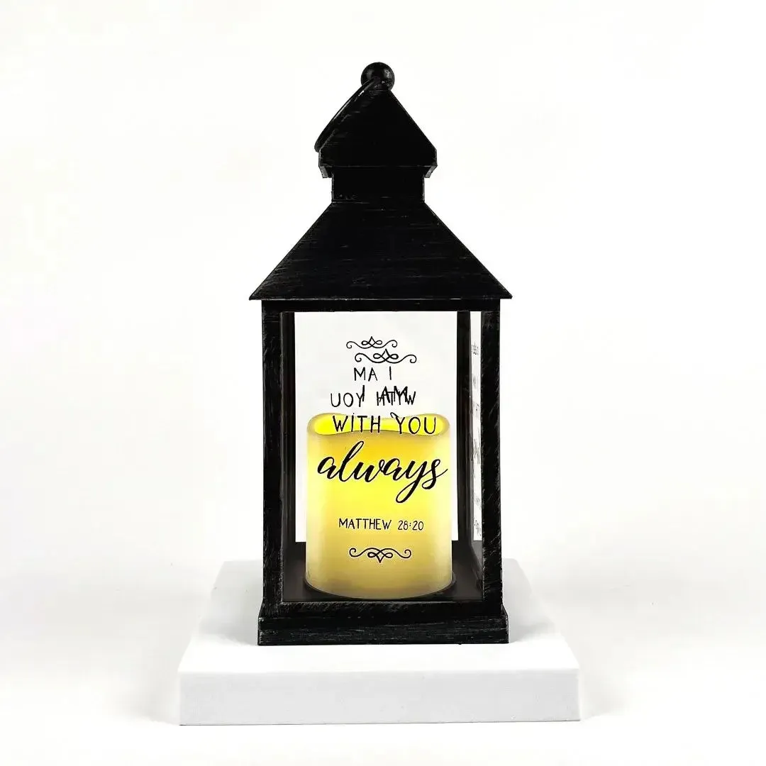 Lantern Led Candle - Black - With You Always