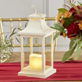 LED Vintage Decorative Ivory Lantern - Hampton