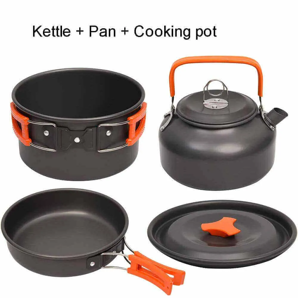 Lightweight Camping Cookware Set for 2 – Compact & Non-Stick Kit