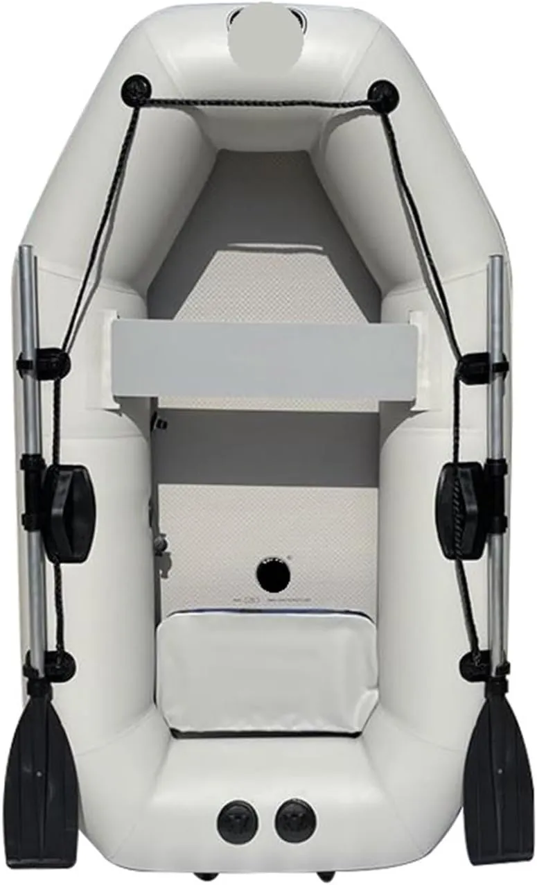 Lnflatable Boat 1 Person 175cm Inflatable Rowing Boat Ship Canoe Drifting Raft Dinghy Hovercraft Outdoor Fishing Diving Surfing Sailing B Comfortable