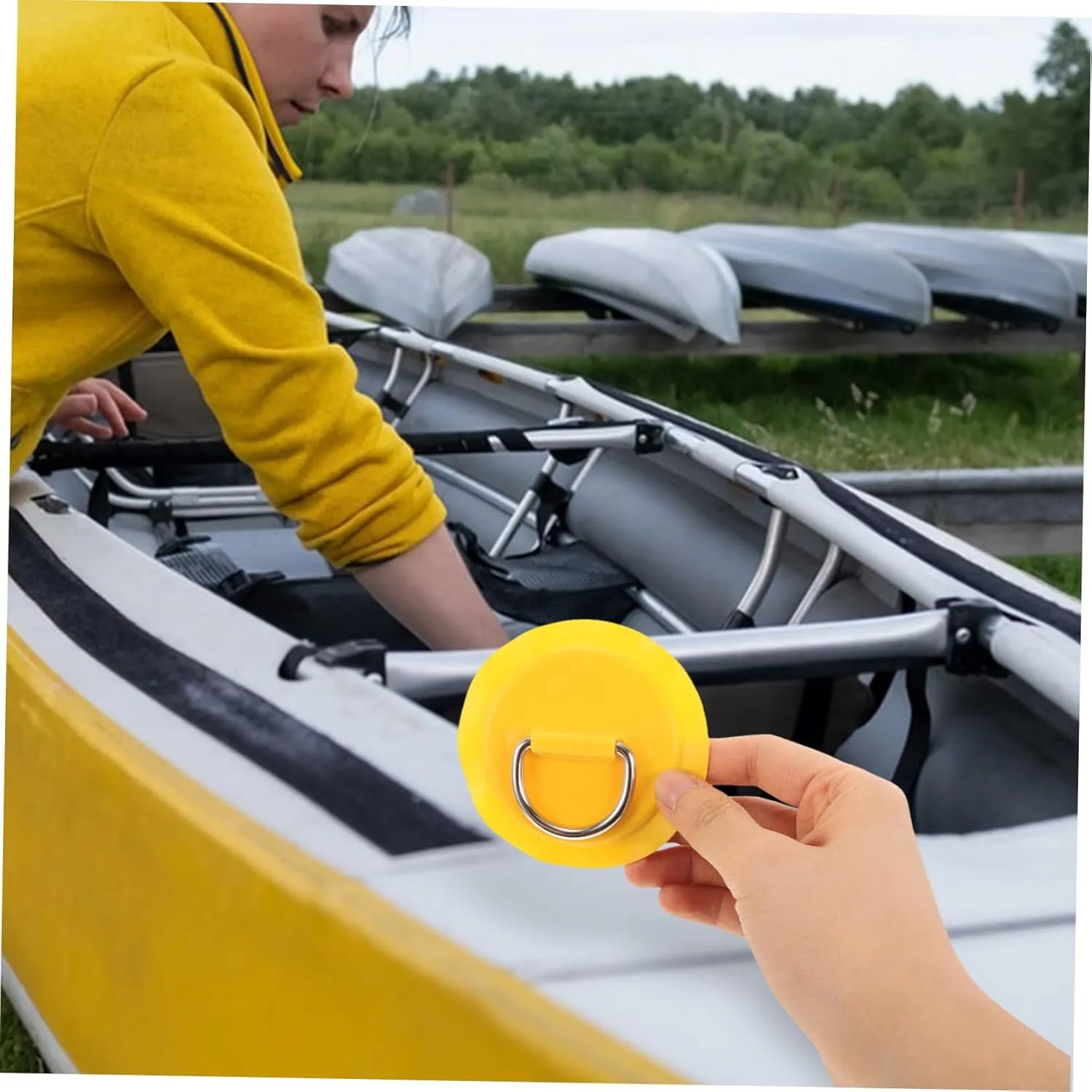 Mipcase Kayak Accessories Kayaks Kayak D-Ring Patch Canoe Buckles Bungee Cord Rings Paddle Board Accessory Kayak