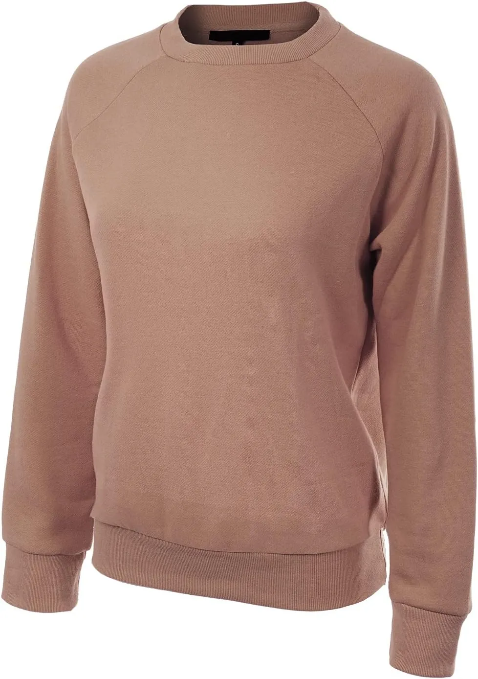 MixMatchy Women's Soft and Comfy Basic Pullover Crewneck Fleece Sweatshirt