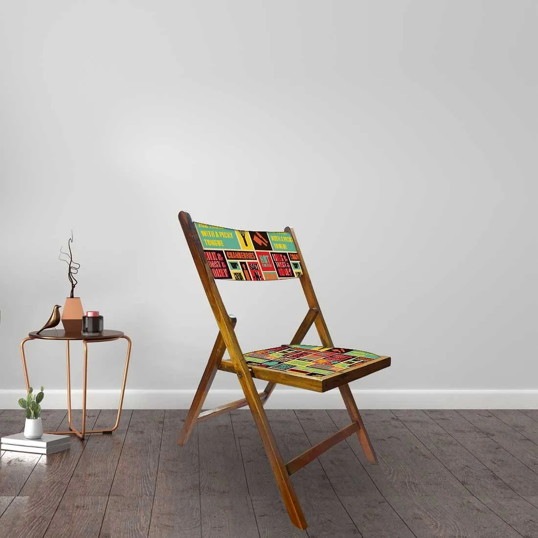 Nutcase Wooden Chair For Balcony Patio - Cranberries