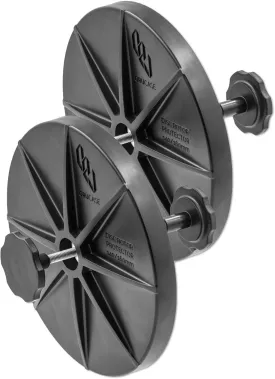 Orucase Disc Rotor Protector - 2-Pc Road Bike Disc Brake Rotor Cover Set for Travel - Impact Resistant Bicycle Frame Protection - Black