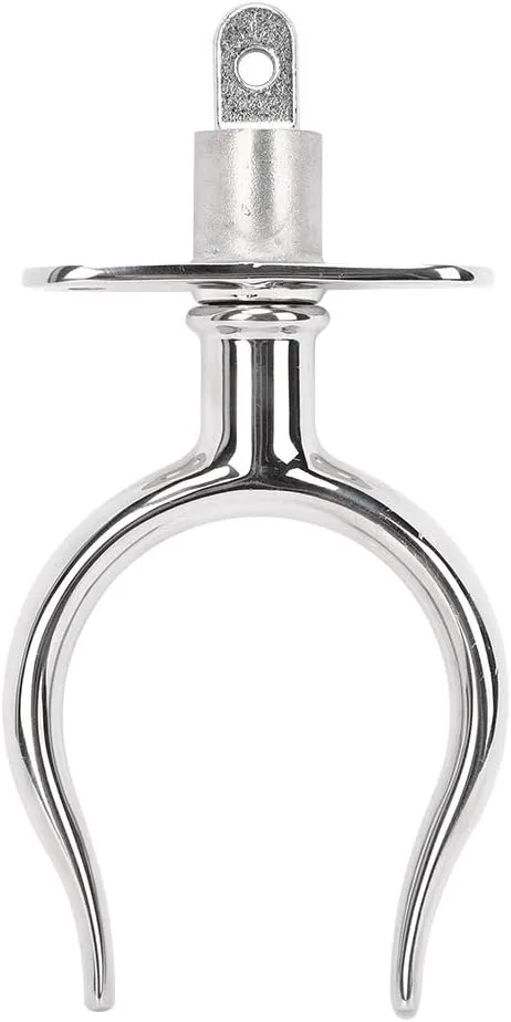 Paddle Fork, Lifeboat Rowing Boat Paddle Fork 316 Stainless Steel Fixed Rod for Boats Raft Accessories