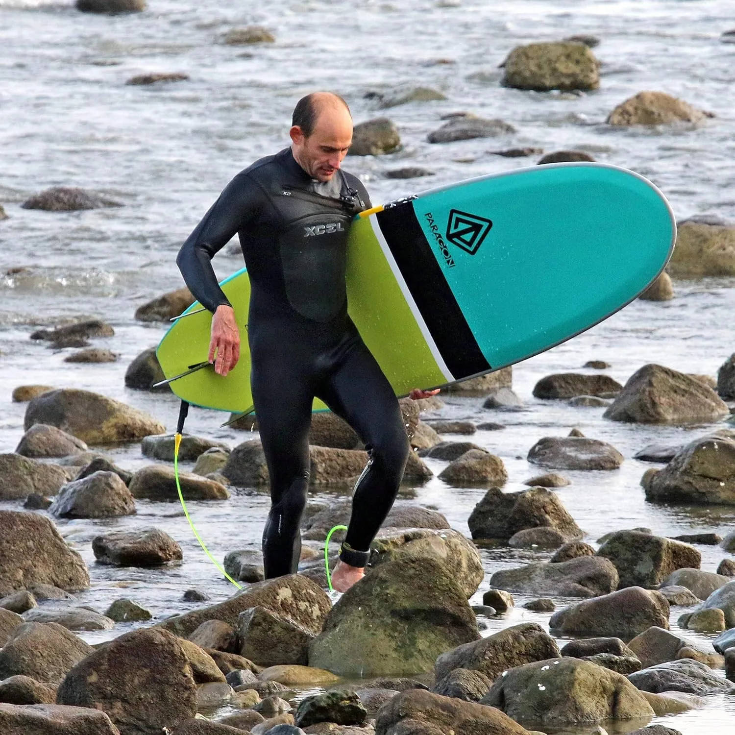Performance Soft-Top Surfboard | Handshaped, Fun & Easy to Ride | 5'6" | 7'6" | 8'0" | 9'0"
