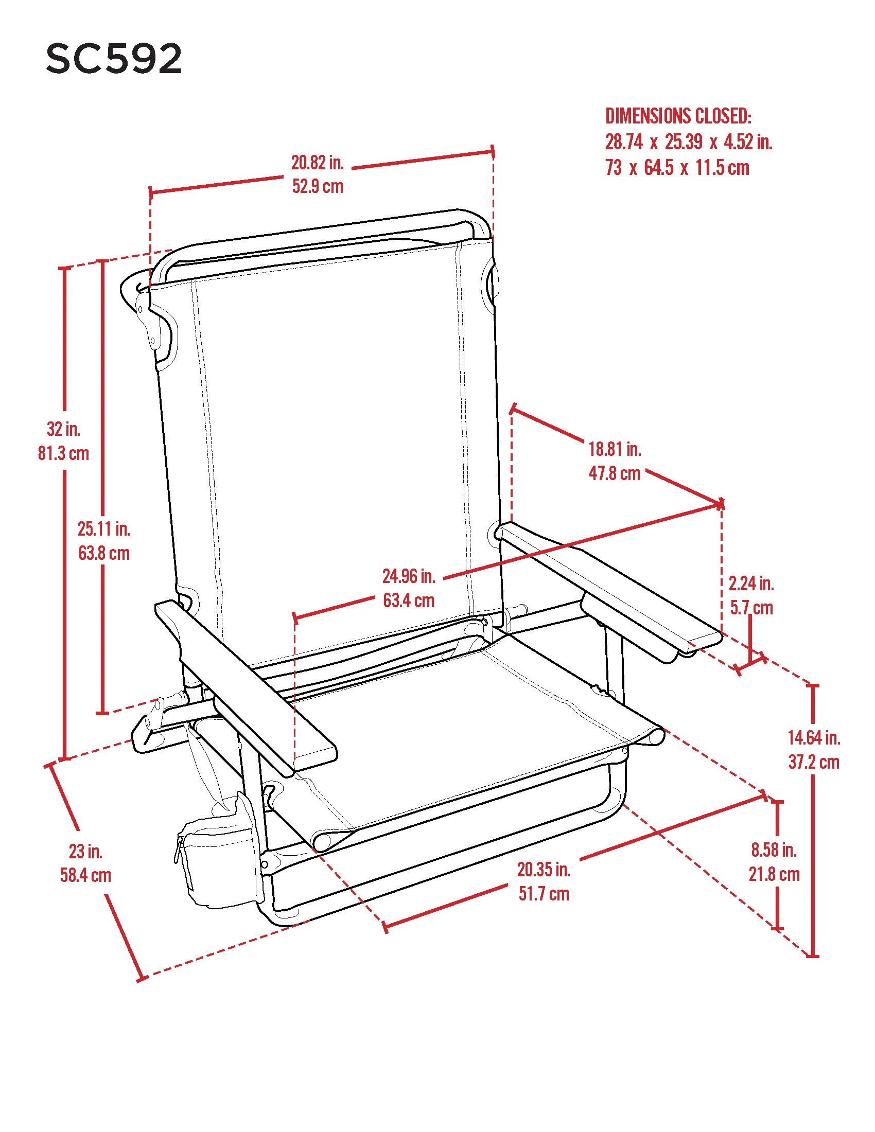 RIO Beach | Classic 5 Position Layflat Folding Chair