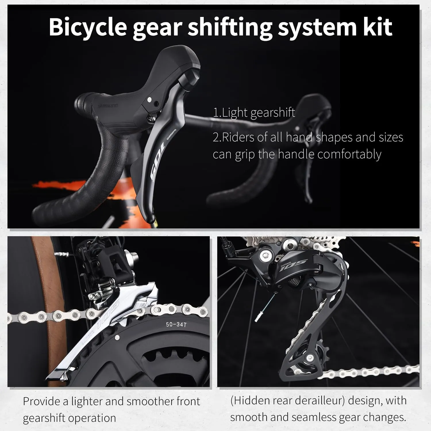SAVADECK Carbon Fiber Road Bike, Hydraulic Oil Disc Bike with Carbon Fiber Frame and Wheelset, Lightweight Full Carbon Racing Bicycle with Shimano R7120 24S Shift Set for Adults