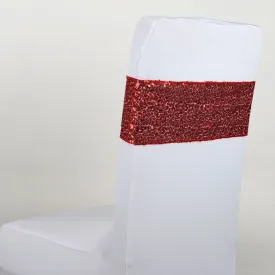 Sequin Chair Sash - Red 5 pieces