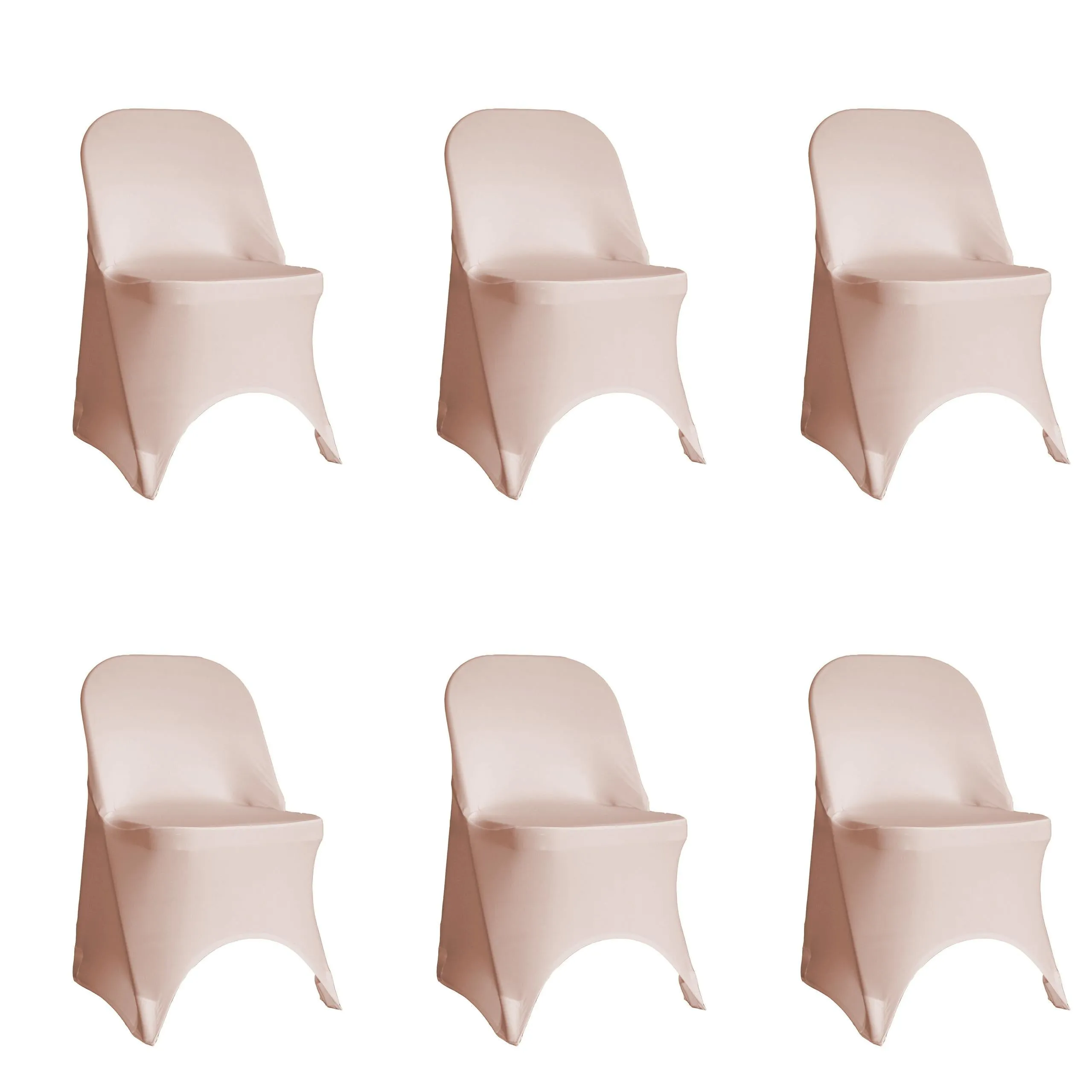 Stretch Spandex Folding Chair Cover Blush