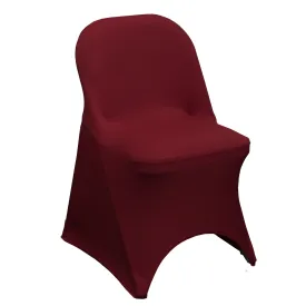 Stretch Spandex Folding Chair Cover Burgundy