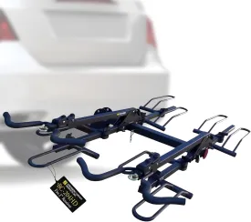 Stromberg Carlson BC-204HD Heavy Duty Platform Mount Bike Rack  Folding Hitch Carrier for 4 Bikes, Fits 2" Hitch Receiver, Durable Transport Solution, Compatible with Cars, SUVs, Truck and Trailer