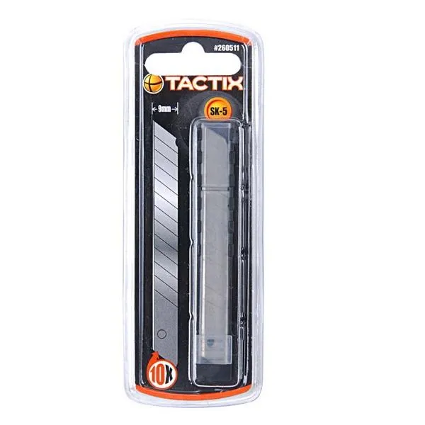 Tactix Snap-Off Knife Blade 9mm (10Pcs)