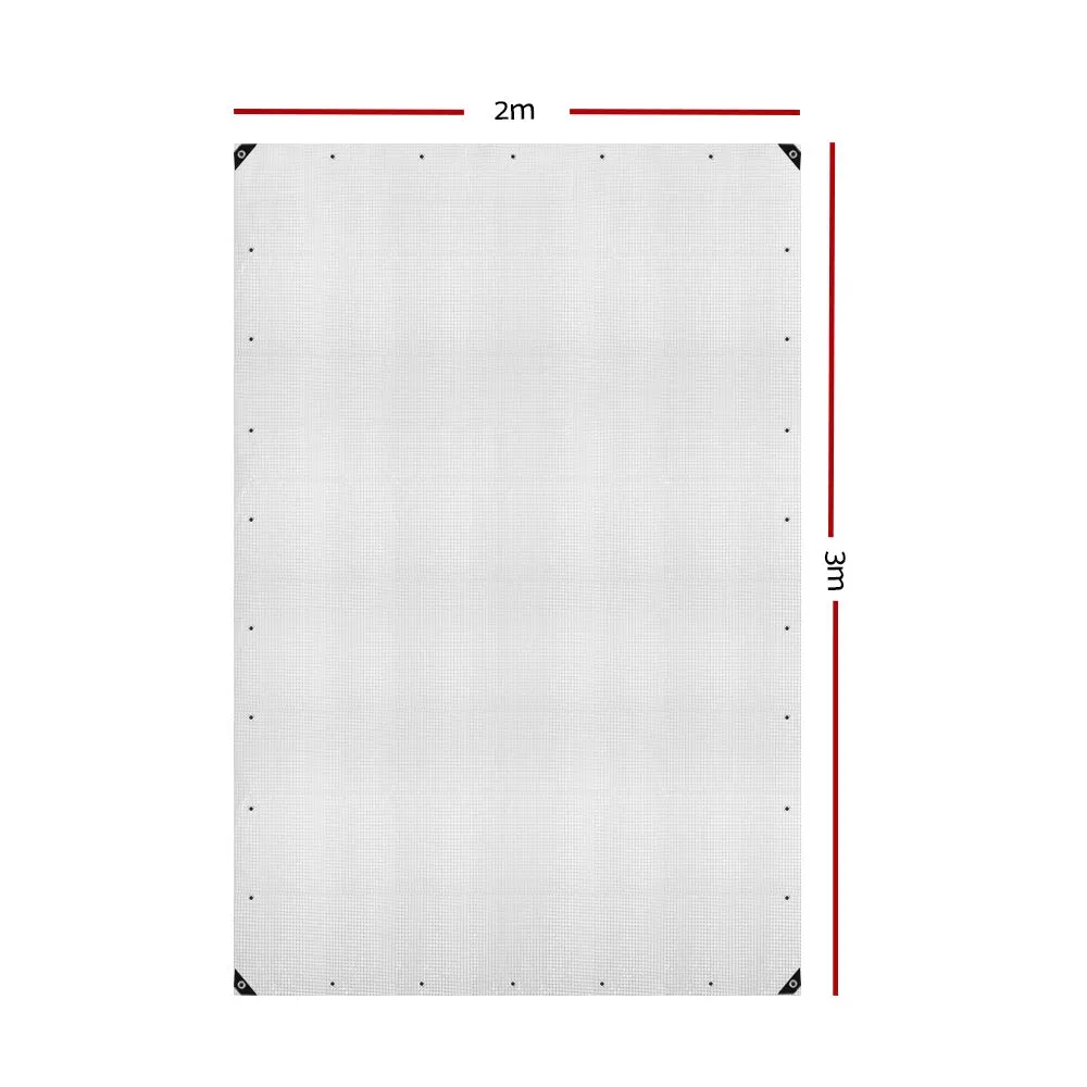 Tarp Tarpaulin 2x3m Canvas Camping Heavy Duty Sun Cover