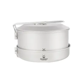 Titanium Camping Cookware Set - 1600ml/54.1 fl oz