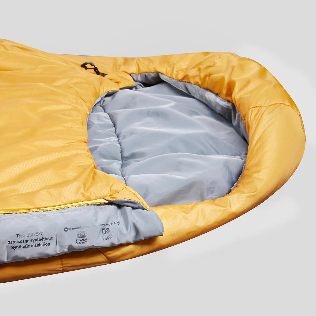 Trekking Sleeping Bag MT500 5°C - Polyester