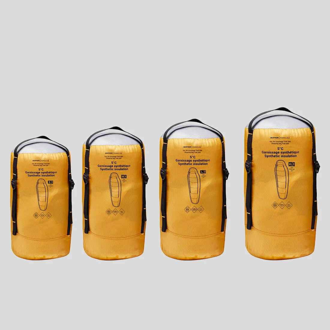 Trekking Sleeping Bag MT500 5°C - Polyester