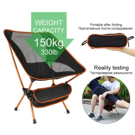 Ultralight Folding Camping Chair Fishing BBQ Hiking Chair Picnic Chair Portable Outdoor Tools Travel Foldable Beach Seat Chair
