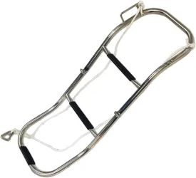 Vinland Marine 3 Step Inflatable Boat Ladder, 304 Stainless Steel, 300 lbs Capacity, for Inflatable Dinghy, Pontoon Boat, Rope Ladder Alternative, with 6' Rope Lanyard and Spring-Loaded Carabiner
